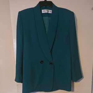 Liz Claiborne Women's Rich Teal Suit Jacket